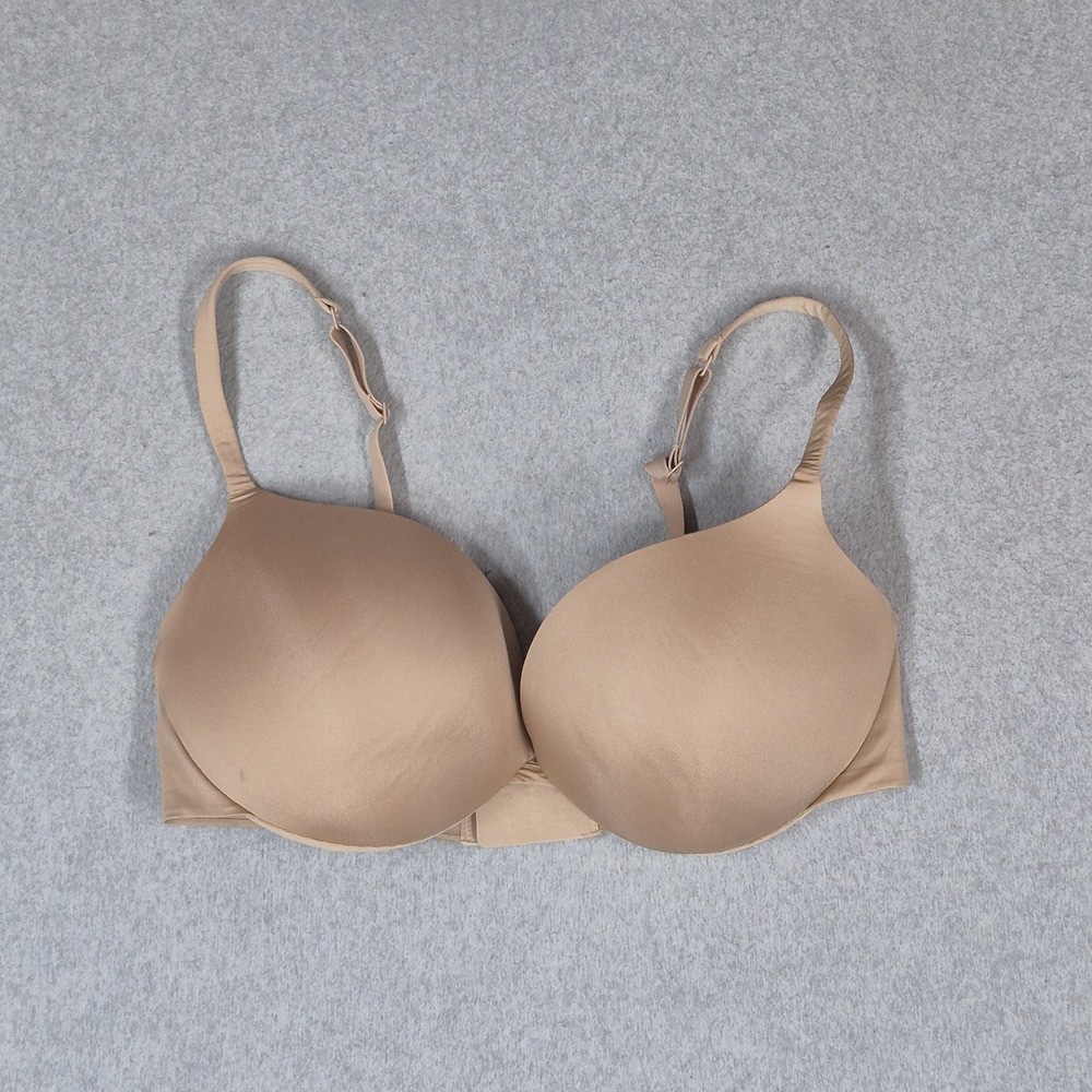 Skims Women Bra 36D Beige Padded Smooth Adjustable Strap Underwired